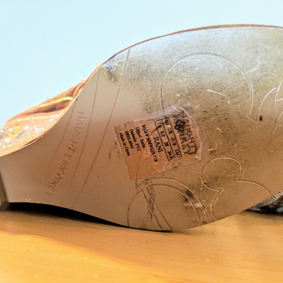 Naughty Monkey embroidered satin dress heels - Picture 6 of 6